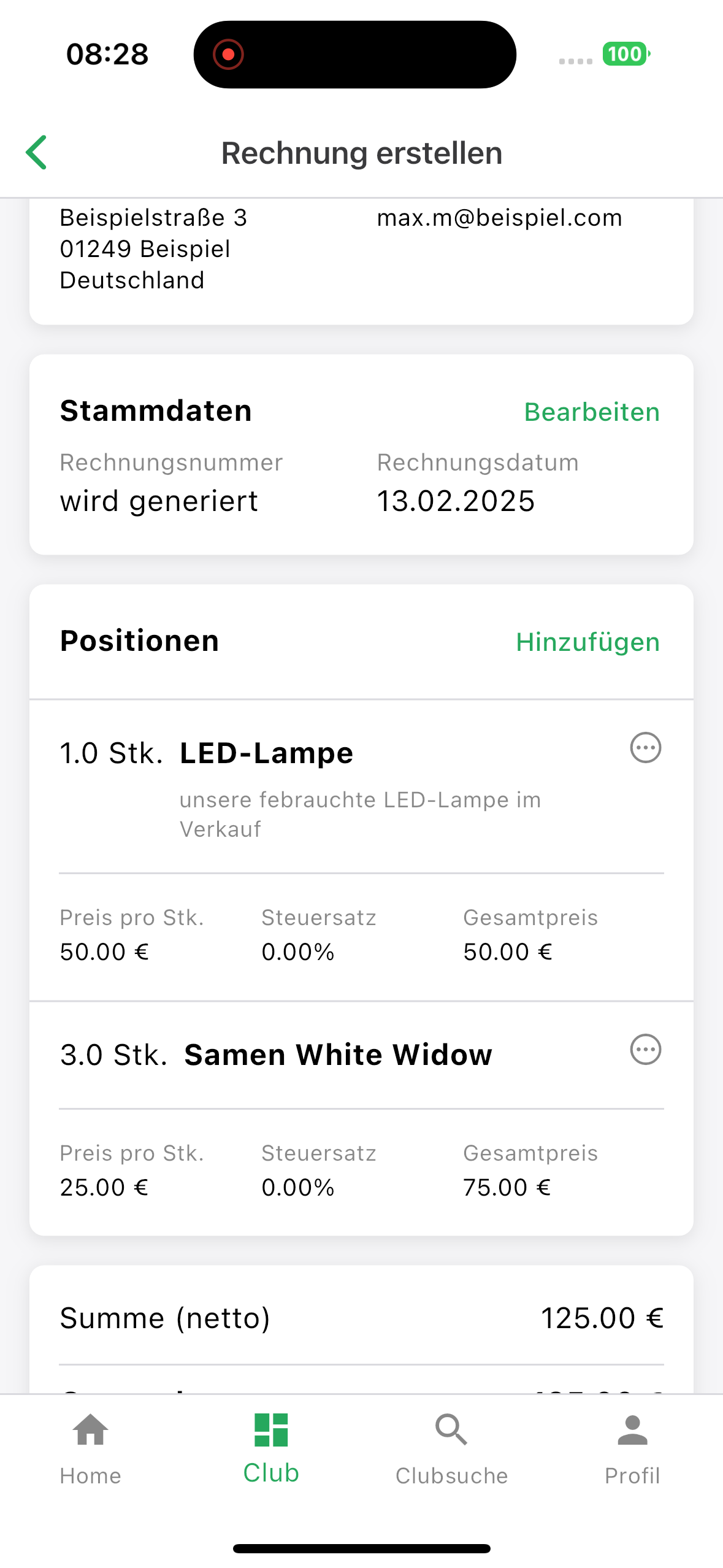 rechnung